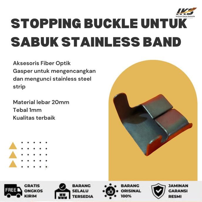 

] Stopping Buckle untuk Gesper Sabuk Stainless Band Aksesoris Tiang