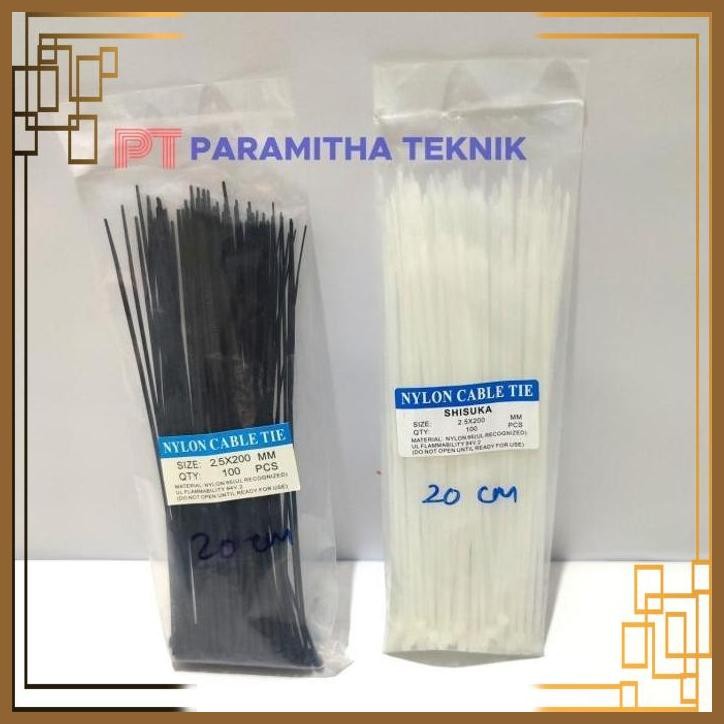 

[PMT] Kabel ties 20cm kabeltis cable tie nylon kabelties 2.5x200 mm