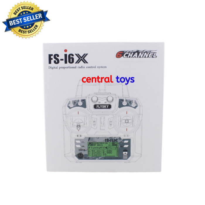 FLYSKY FS-i6X 10CH plus FS-IA6B transmitter FSi6X rc plane helikopter