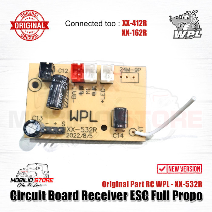 Original Part - Circuit Board Receiver ESC Full Propo RC WPL