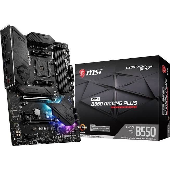 BISA GOSEND MOTHERBOARD MSI MPG B550 GAMING PLUS - AM4 ATX MSI B550 GAMING PLUS GRATIS ONGKIR