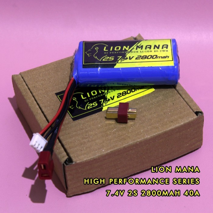 baterai rc HP liion li-ion2s 7.4 volt 2800 mah alternatif lipo 2s 40C