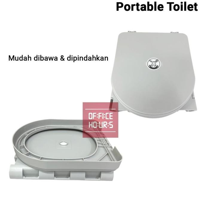 Promo Portable Toilet For Camping Toilet Lipat Dengan Tutup