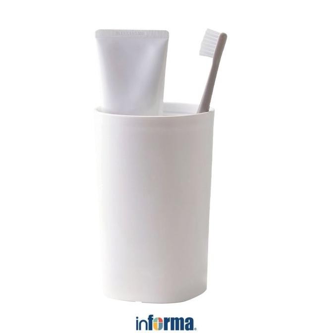 Murah Informa Set 4 Pcs Cilia Perlengkapan Kamar Mandi - Putih Liquid Soap Shampoo Dispenser Set Aks