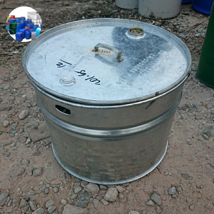 Tong Sampah Galvanis 100 Liter/Tempat Sampah/Drum New 100 % Original