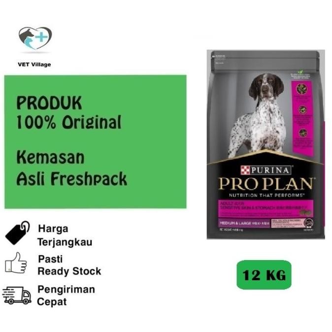 Sale Proplan Allsize Adult Sensitive Skin & Stomach 12 Kg - Grab/Gojek
