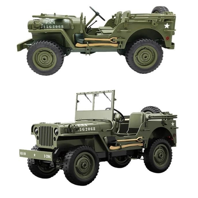 Sale Jjrc C8815 Willys Military Jeep Rc Rock Crawler - 1/10 Scale 2.4Ghz Remote Led Lights Optional 