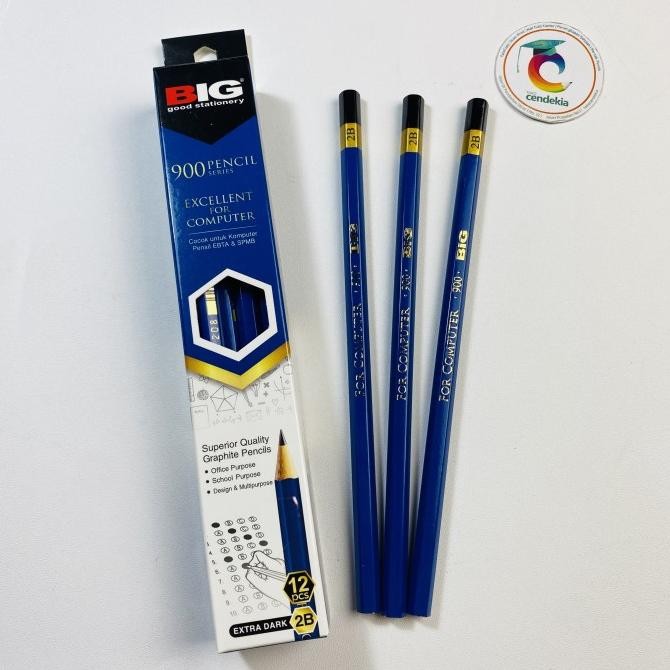 

populer] Pensil BIG 2B 900 excellent biru