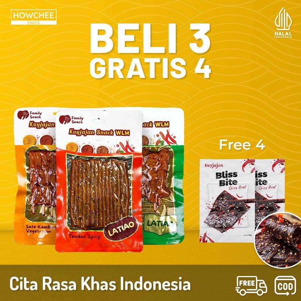 

Howcheesnack - [HALAL] Buy 3 Get 4 Free | Gluten Snack Free Bliss Bite Camilan | Makanan Ringan Tinggi Protein | Halal