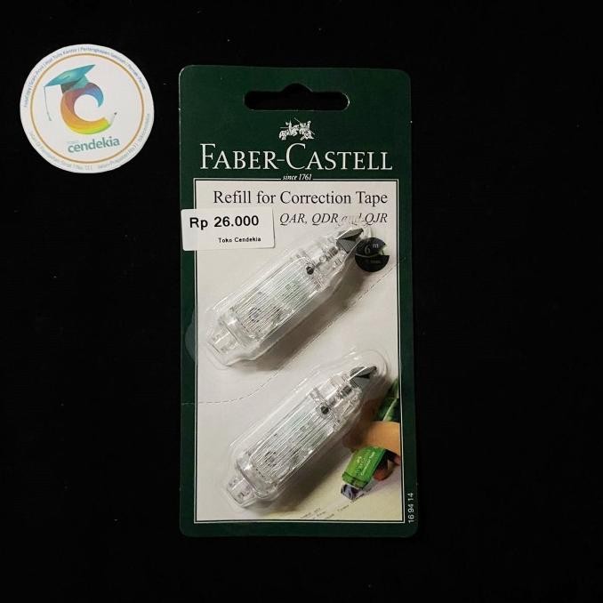 Ready stock] Refill Correction Tape Tip-Ex Kertas FABER CASTELL QJR/QAR-506 2pcs