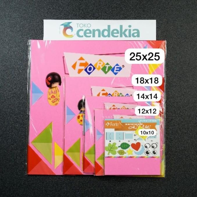 

*#*#*#] Kertas Lipat Origami FORTE 14 x 14 cm 25lbr