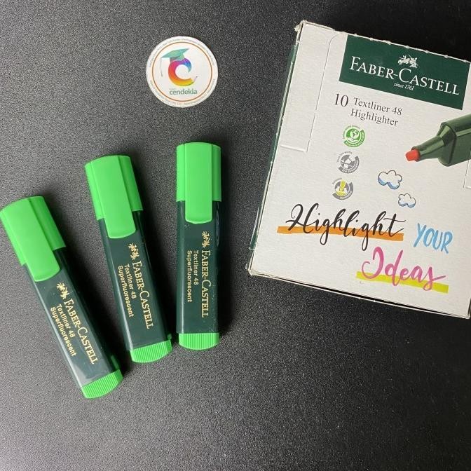 

favorit] Highlighter / Textliner 48 / Stabilo Faber Castell Green Hijau