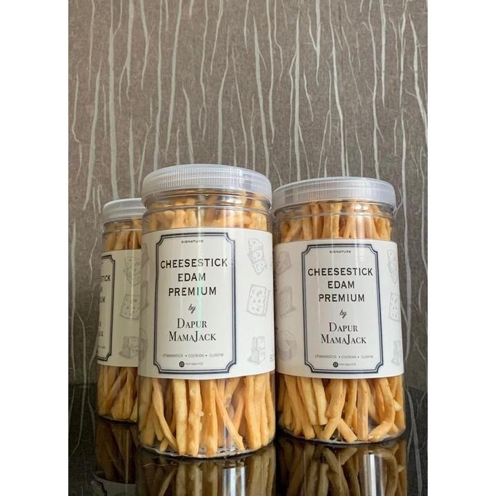 

Cheese Stick Renyah Pum Keju Edam toples 1ML Berat 215gram