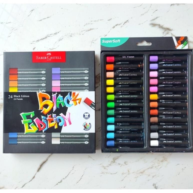 

TERMURAH Oil Pastel 24 Warna Faber Castell 220024 Black Edition Oil Pastel It34