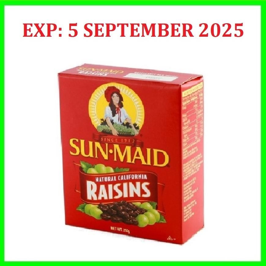 

Sunmaid Raisin California / Raisins Kismis California 250gr Dekorasi kue