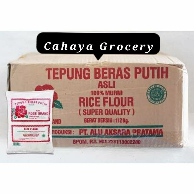 

HOT SALE! tepung beras rose brand 500gr x 20bks