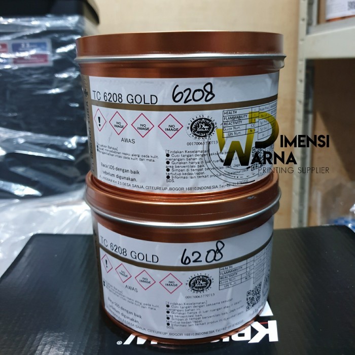 

TERLARIS! Tinta Offset Cemani Toka - TC 6208 Gold