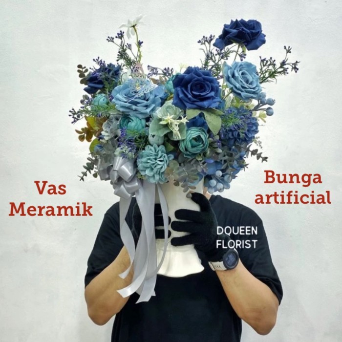 Bunga Vas ARTIFICIAL Premium.. Bingkisan ultah pembukaan toko bingkisa