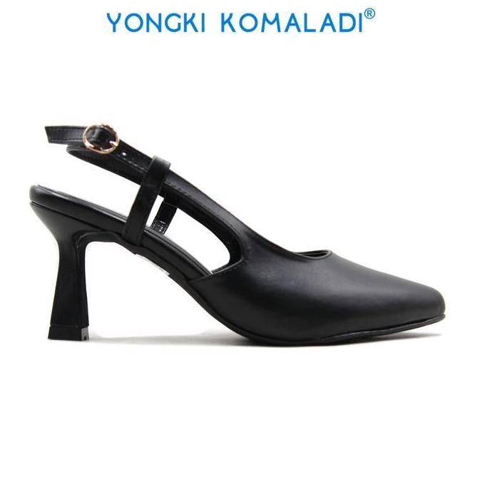 [ ORIGINAL ] YONGKI KOMALADI HEELS OL-YSL7057-22 LADIES Hitam Sandal Wanita TF