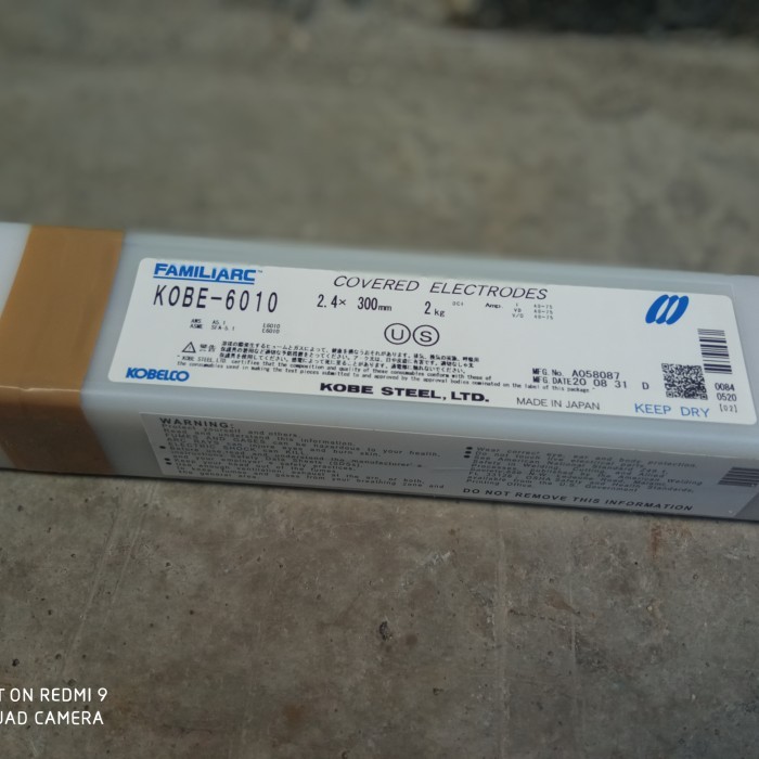 Ready kawat las FAMILIARC KOBE -6010 COVERED ELECTRODES 2,4 X 300mm