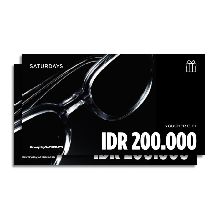 SATURDAYS - Voucher Lensa Kacamata