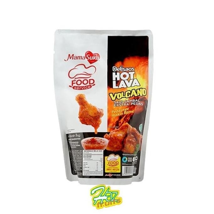 

Mamasuka Delisaos Hot Lava Volcano Saus Sambal Pedas - Pouch 1 Kg