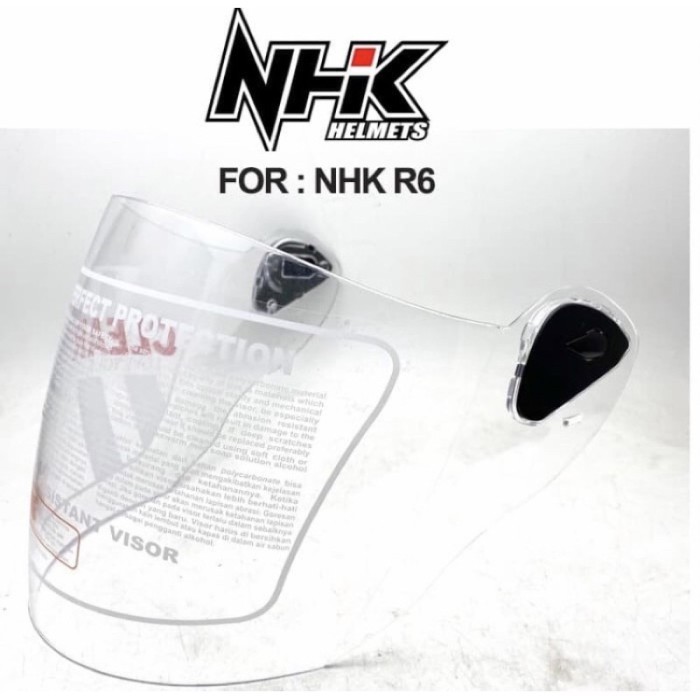 TERBARU KACA NHK R6 / KACA HELM NHK R6 / VISOR HELM NHK R6 BENING / PUTIH