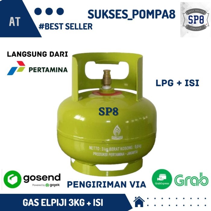 MICHIKO TABUNG GAS ELPIJI 3KG + ISI / TABUNG GAS MELON