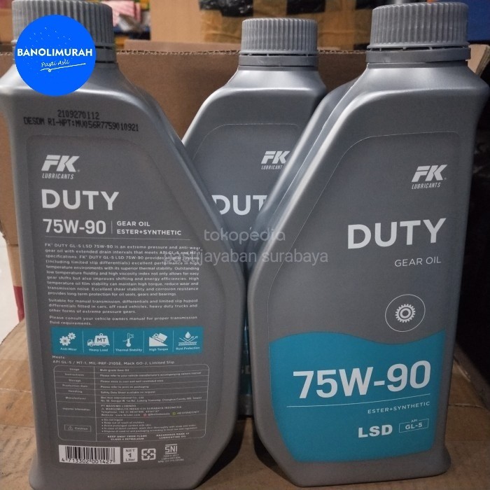 Oli Mobil FK LSD GEAR OIL 75W-90 Liter