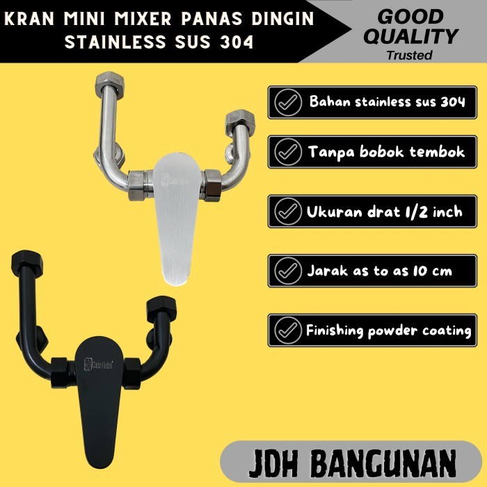 KRAN MIXER TANPA BOBOK / INSTANT MINI MIXER / KRAN PANAS DINGIN