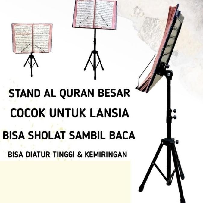tripod standing penyangga alquran stand al quran jumbo tatakan quran Terlaris