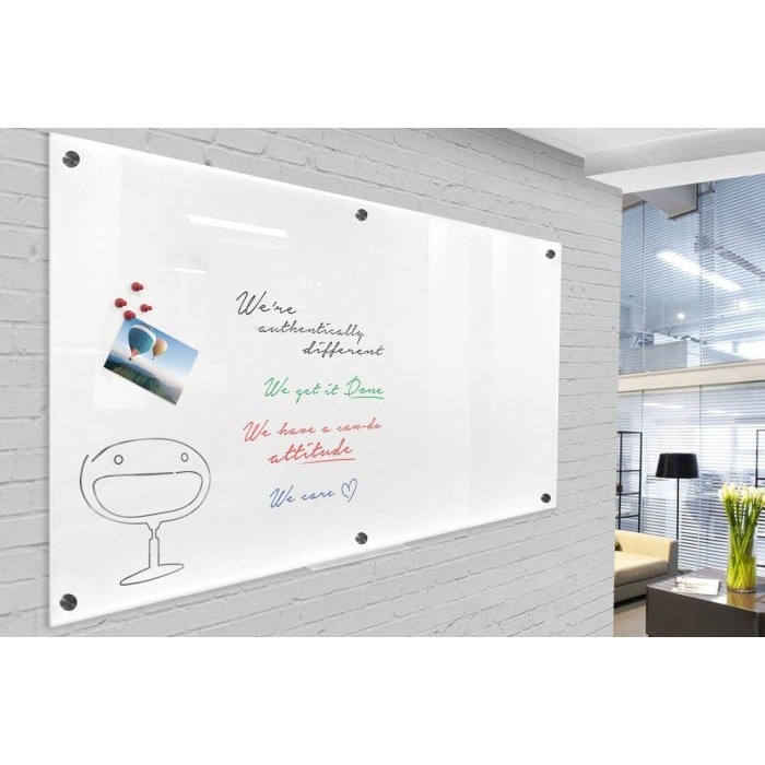 

Papan Tulis White Board Acrylic Dry Erase - Milky White