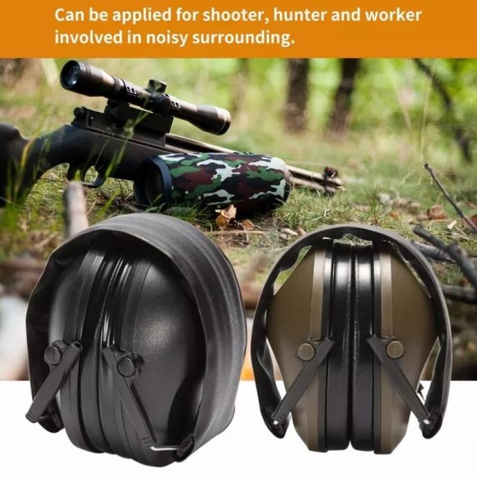 Headset Kedap Suara Tactical 6S / Earmuffs Earphone Terlaris