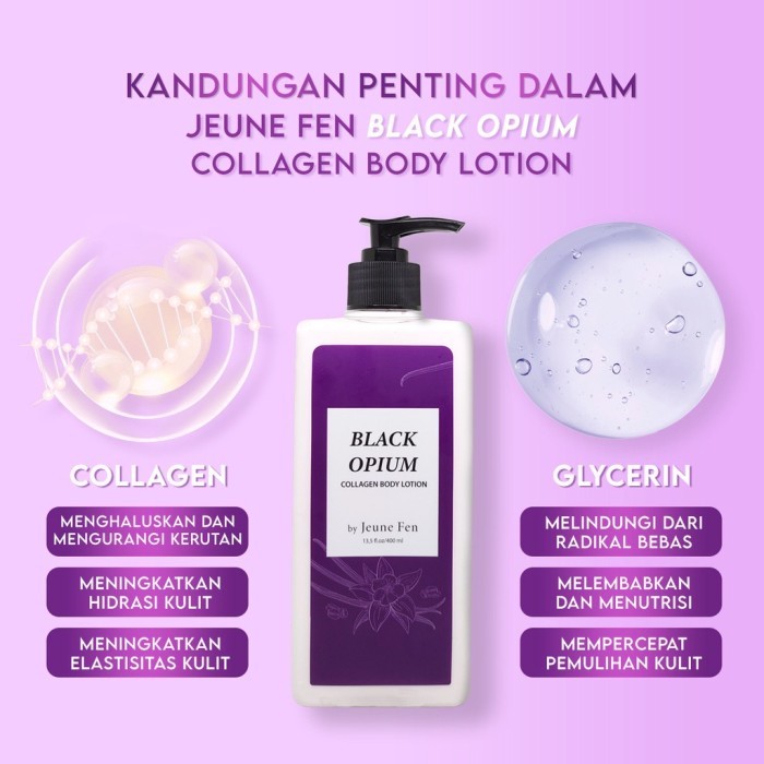 Bpom Jeune Fen Black Opium Collagen Body Lotion Body Wash