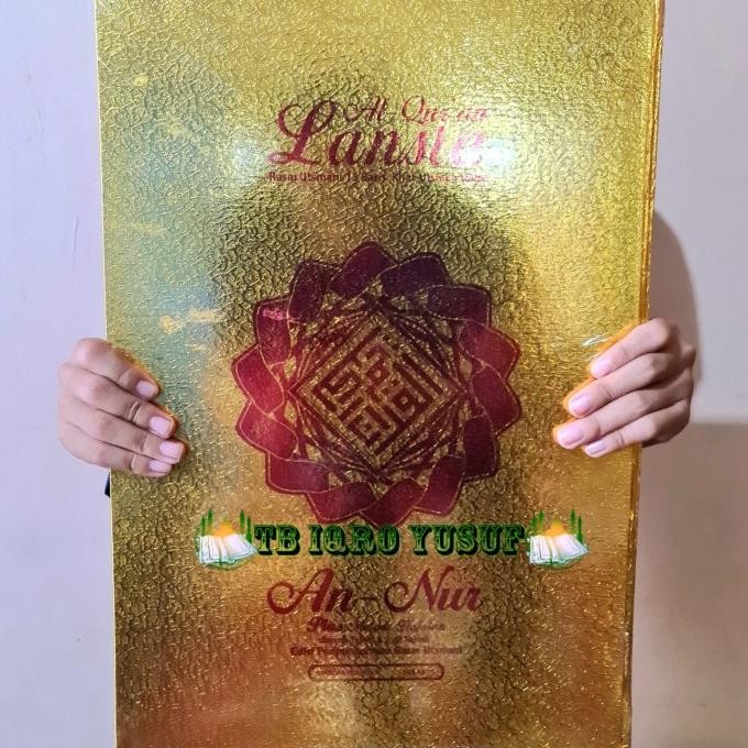 alquran lansia cover emas jumbo A3 kertas hvs,quran manula ORIGINAL Terlaris