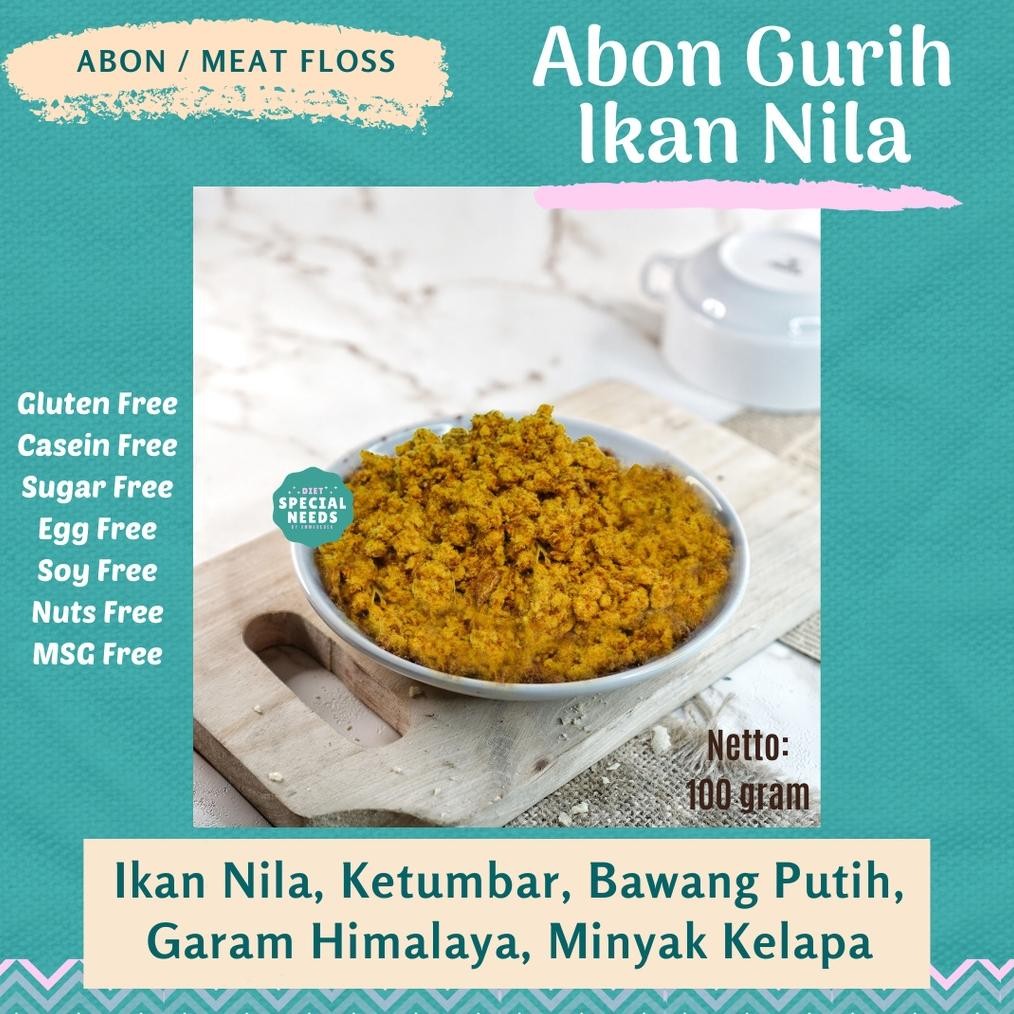 

Serbuk / Abon Gurih Nila Non MSG - Sugar Free, Gluten Free, Egg Free - Special Needs