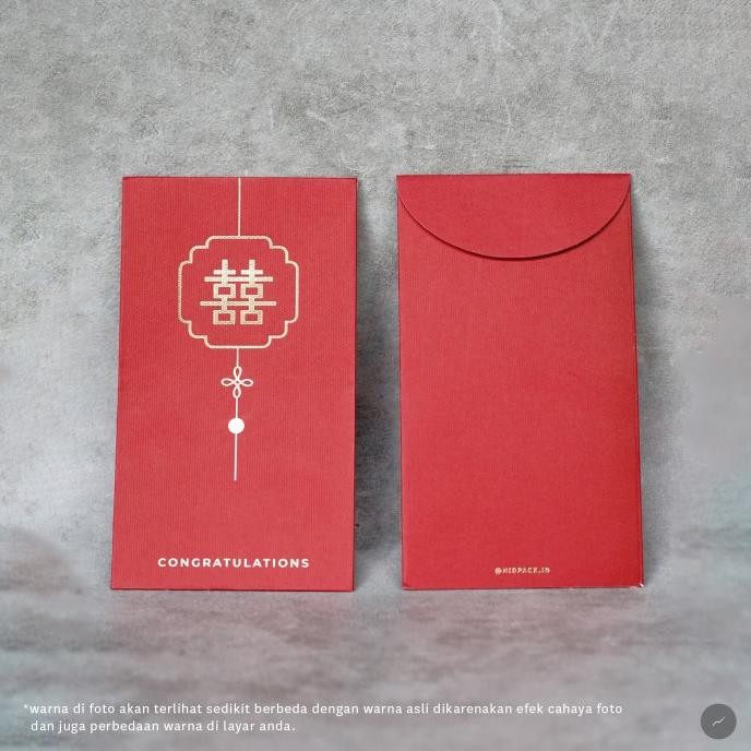 

Angpao Shuang Xi Angpau Sangjit Amplop Merah Red Wedding Envelope