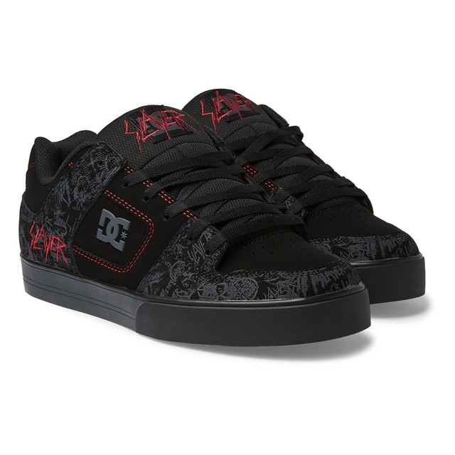 DC Shoes Men Slayer Pure Shoes Black/Grey/Red ADYS400098