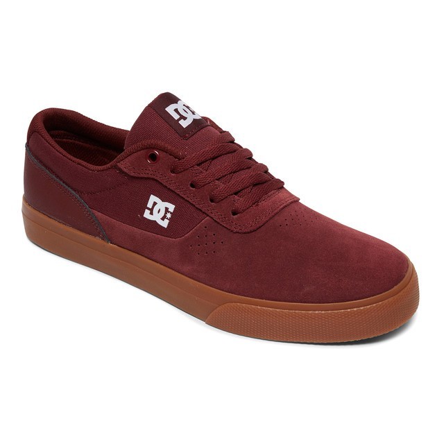 DC Shoes Men Switch Shoes Burgundy ADYS300431