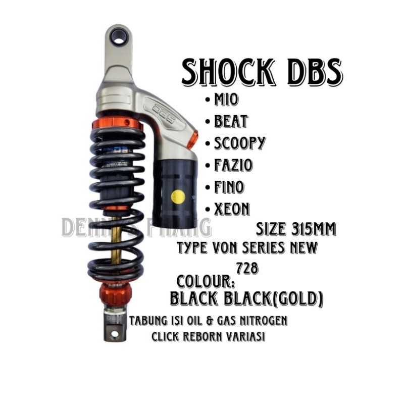 SHOCKBREAKER DBS 728 VON SERIES AS GOLD 315mm / 330mm model ktc Evo DBS 8894 MODEL KTC EXTREM untuk