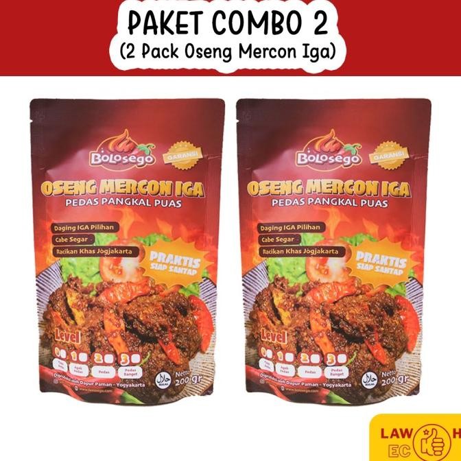 

BOLOSEGO Hemat Combo 2 - 2 Pack Oseng Mercon Daging Iga Sapi