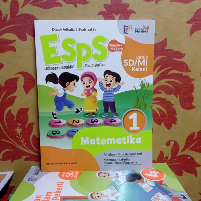 

Buku SD ESPS Matematika Kelas 1 SD / MI Kurikulum Merdeka Erlangga