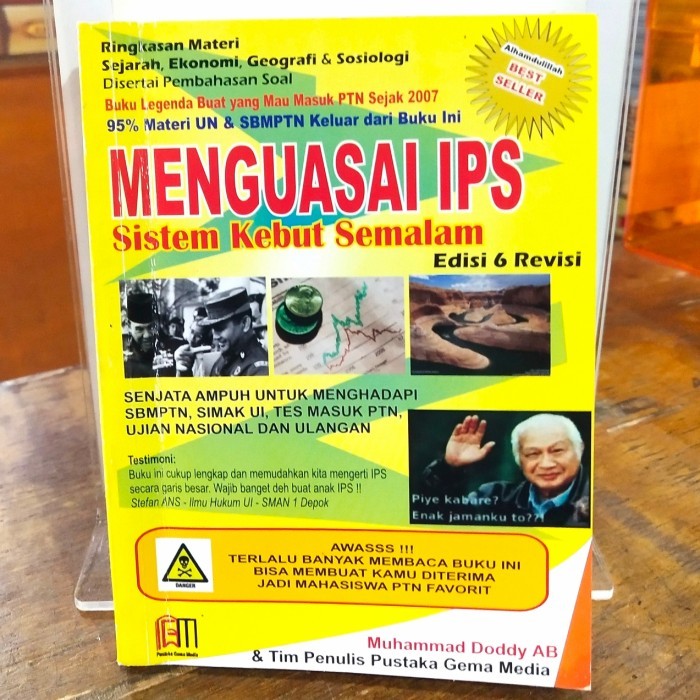 

Buku Menguasai IPS Sistem Kebut Semalam SKS Edisi 6 Revisi TERLARIS