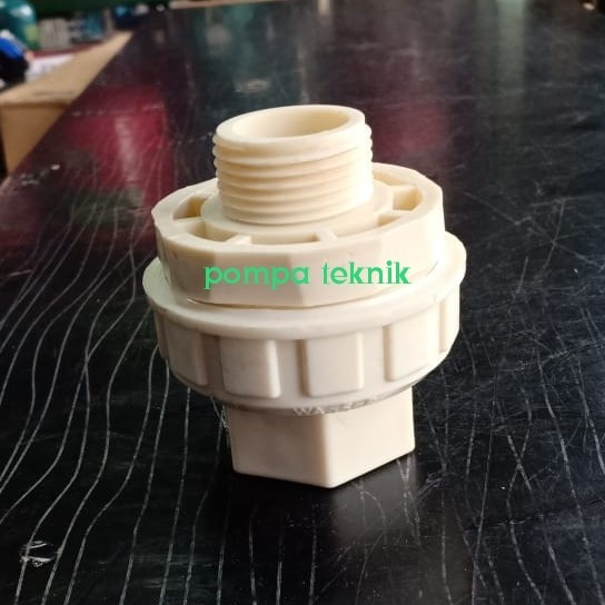 Tusenklep WaterMur Wasser Drat Luar Drat Dalam PVC 1"