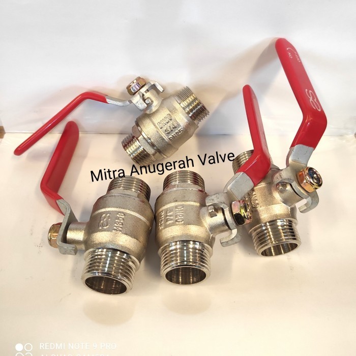 Ball Valve Drat Luar 1/2"inch / Stop kran Drat Luar