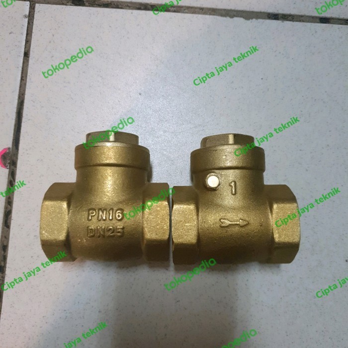 swing check valve kuningan / klep tabok 1 (INCH) PN16