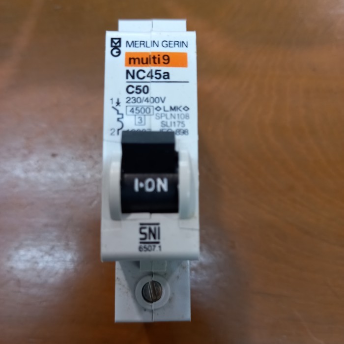 TERLARIS! MCB NC45A 1P 50A MERLIN GERIN