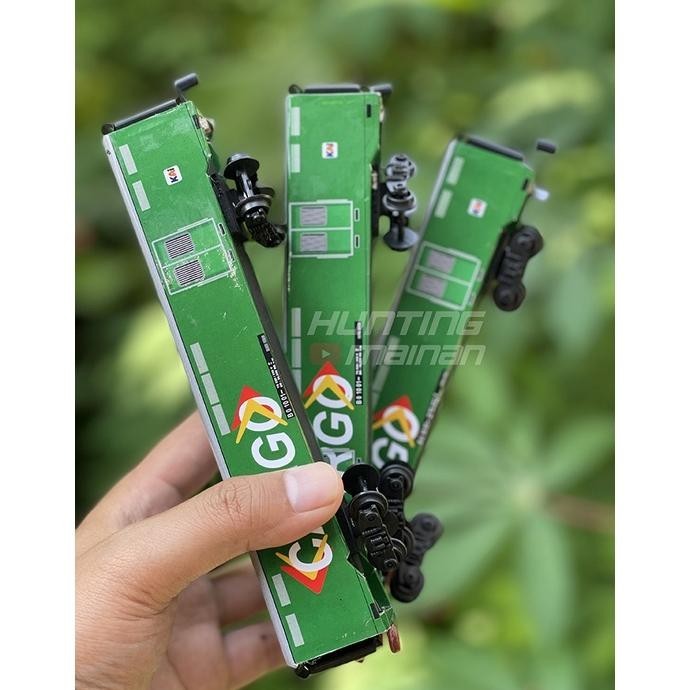 TERLARIS Kerta Api Indonesia Gerbong Cargo Kereta Parcel - Mainan Kereta Api