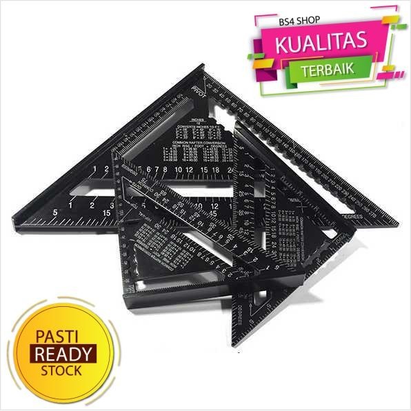 

PROMO! Penggaris Siku Mistar VKTECH Triangle Ruler Aluminium 7 inch - A10D01