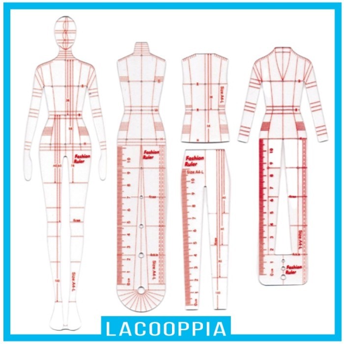 

TERBARU! Fashion Drawing Ruler Set Figure Drawing Template for